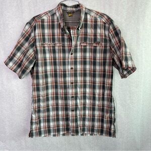 5/$25 Eddie Bauer plaid outdoor shirt men’s size medium